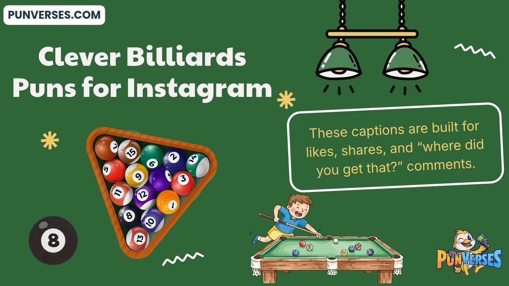 Clever Billiards Puns for Instagram
