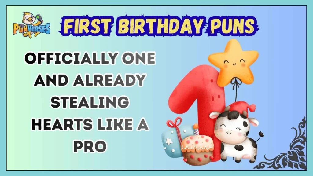 First Birthday Puns