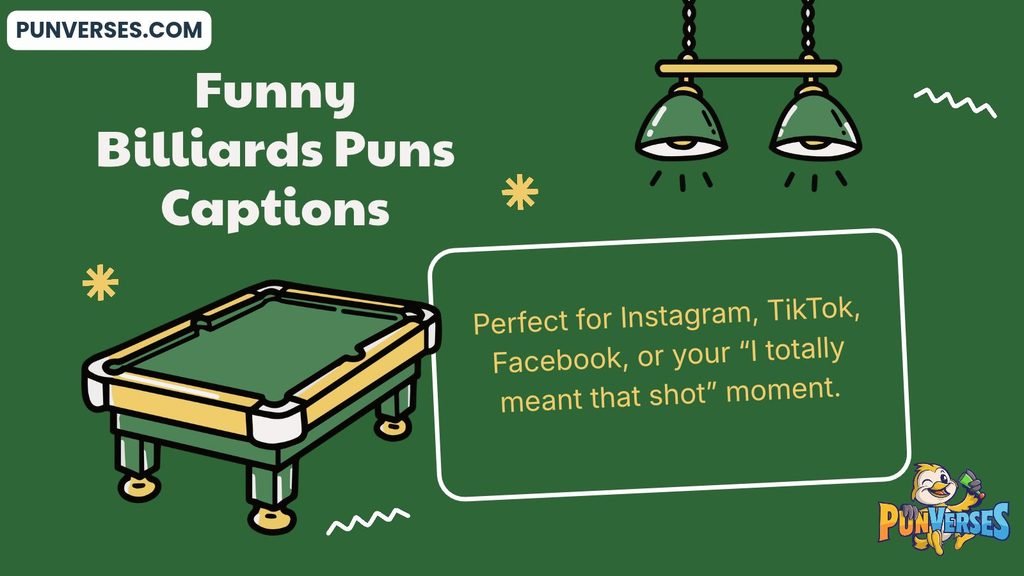 funny Billiards puns captions