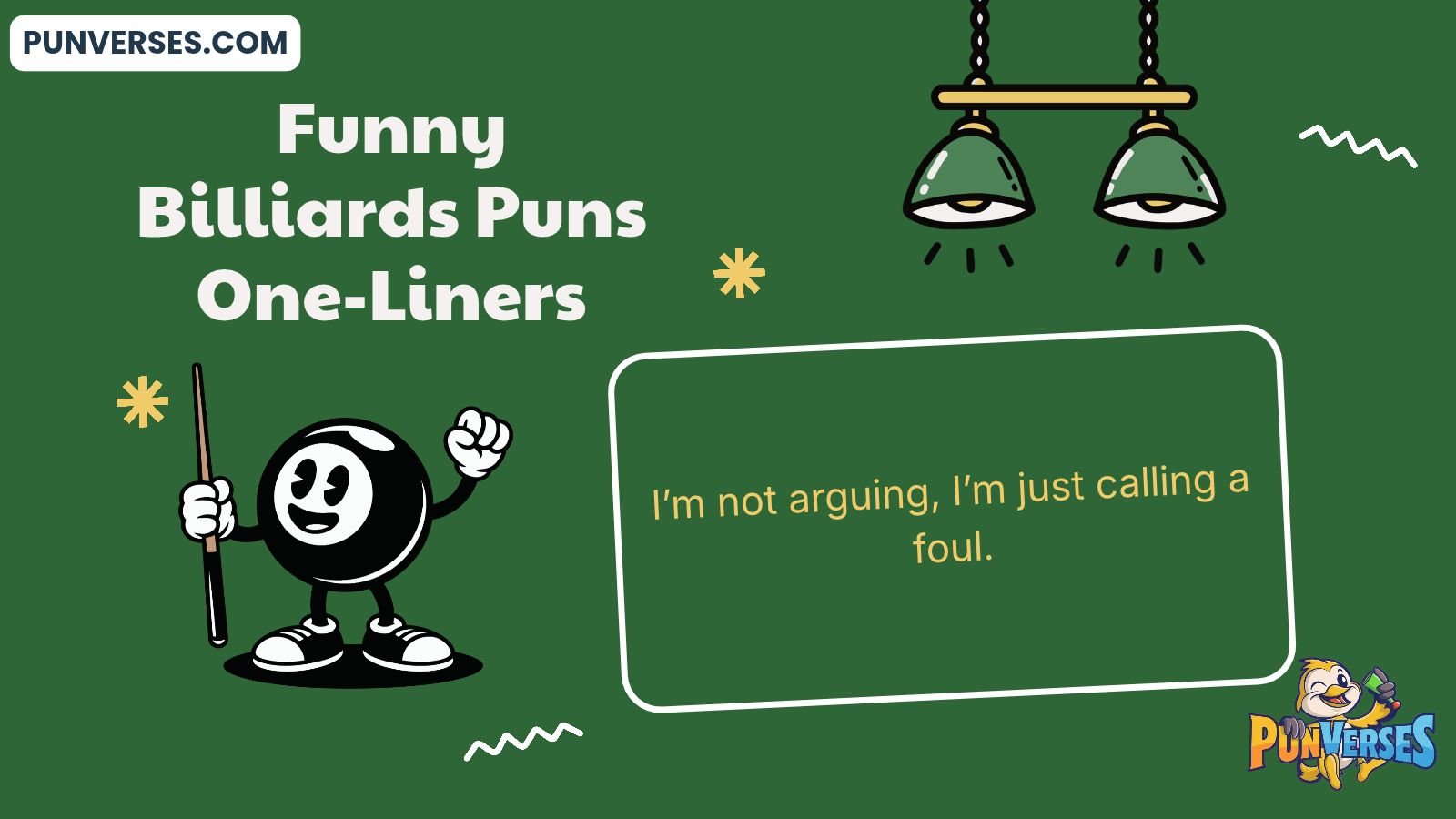 Funny Billiards Puns One-Liners