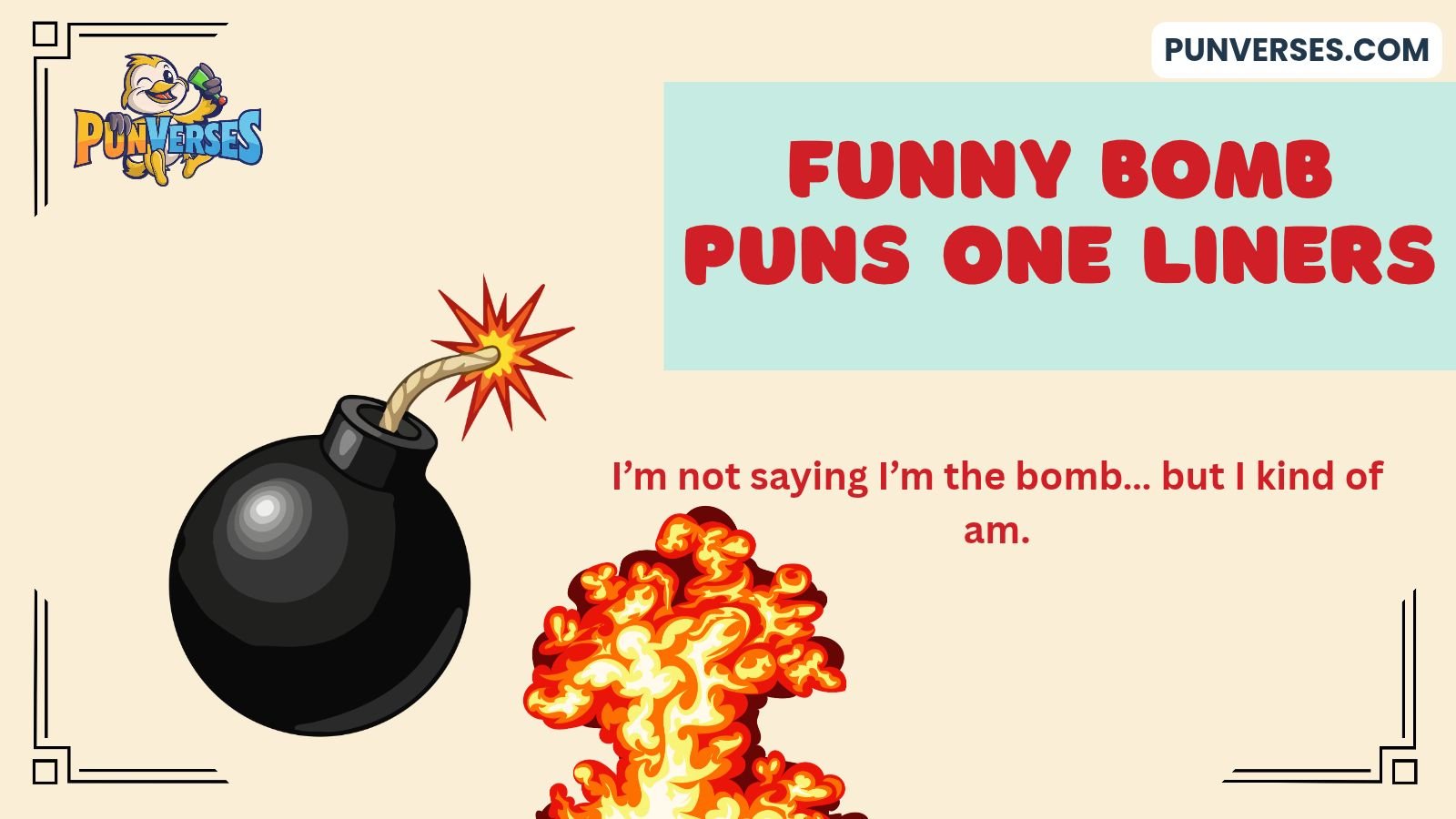 Funny Bomb Puns One-Liners