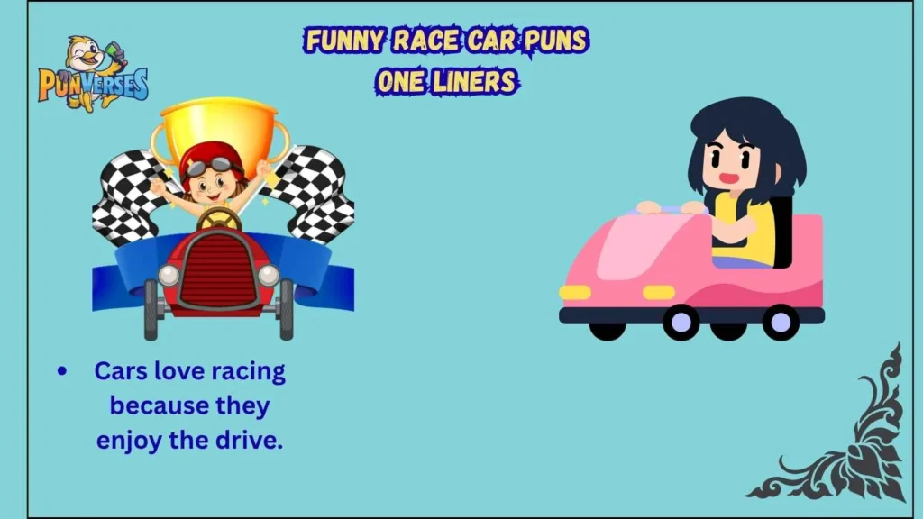 Funny Race Car Puns One Liners