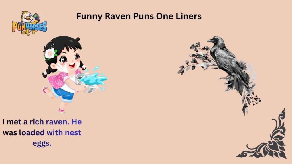 Funny Raven Puns One Liners