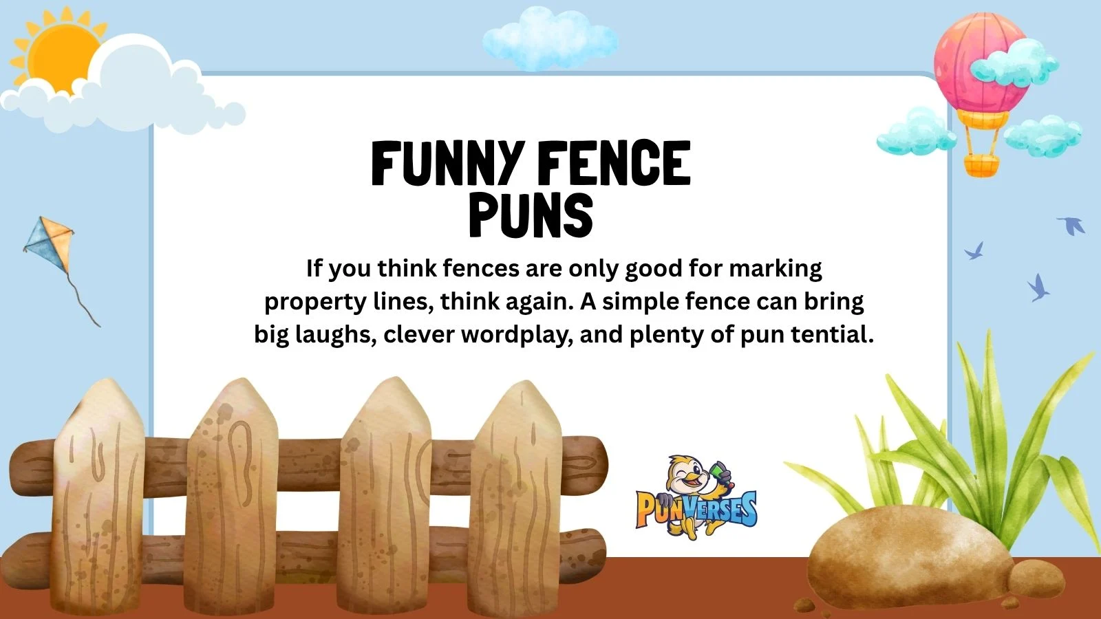 Funny Fence Puns