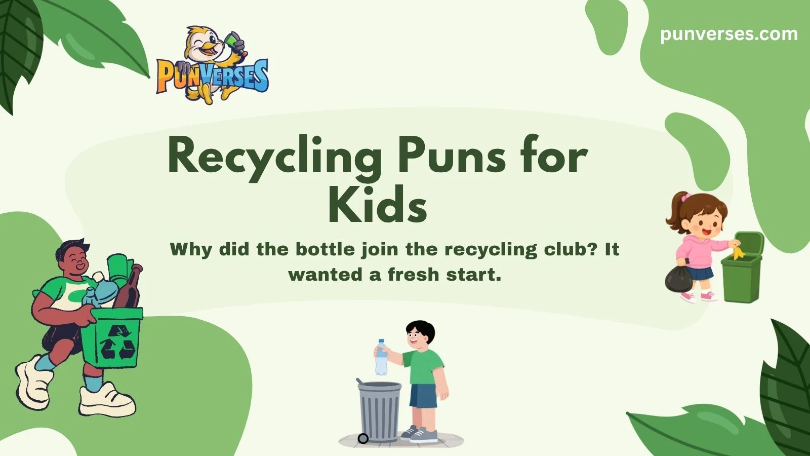 Recycling Puns for Kids